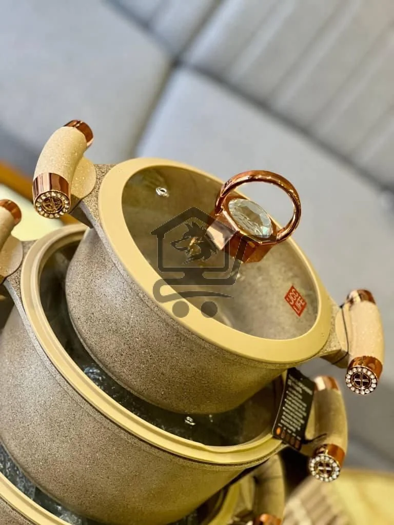 طقم طناجر غرانيت صب خماسي - الصورة 4