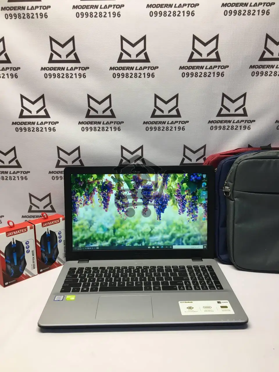 لابتوب ASUS مستعمل بكفالة شهر كامل وكرت منفصل - الصورة 1