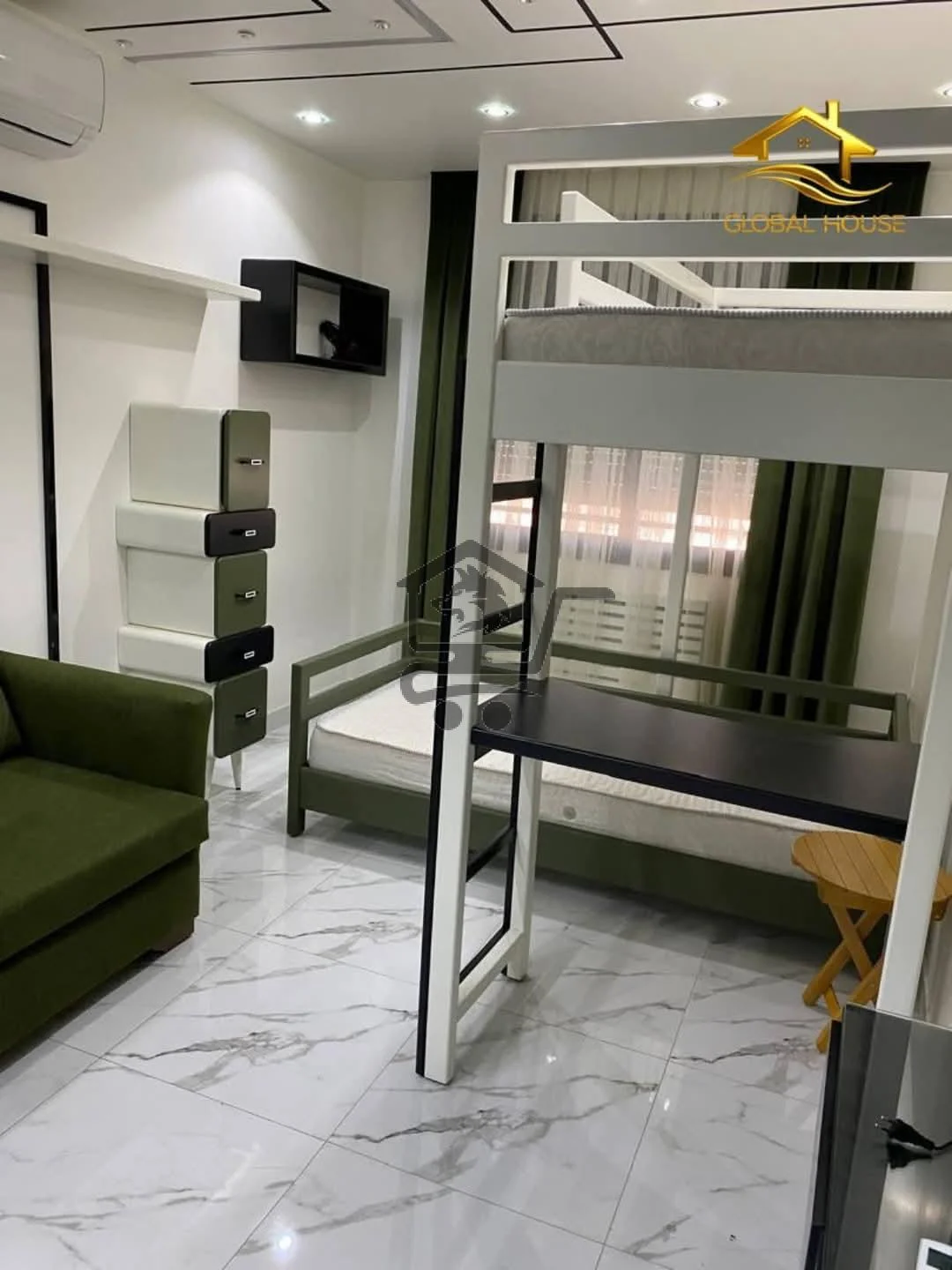 شقة مؤلفة من غرفتين مع فرش - الصورة 6