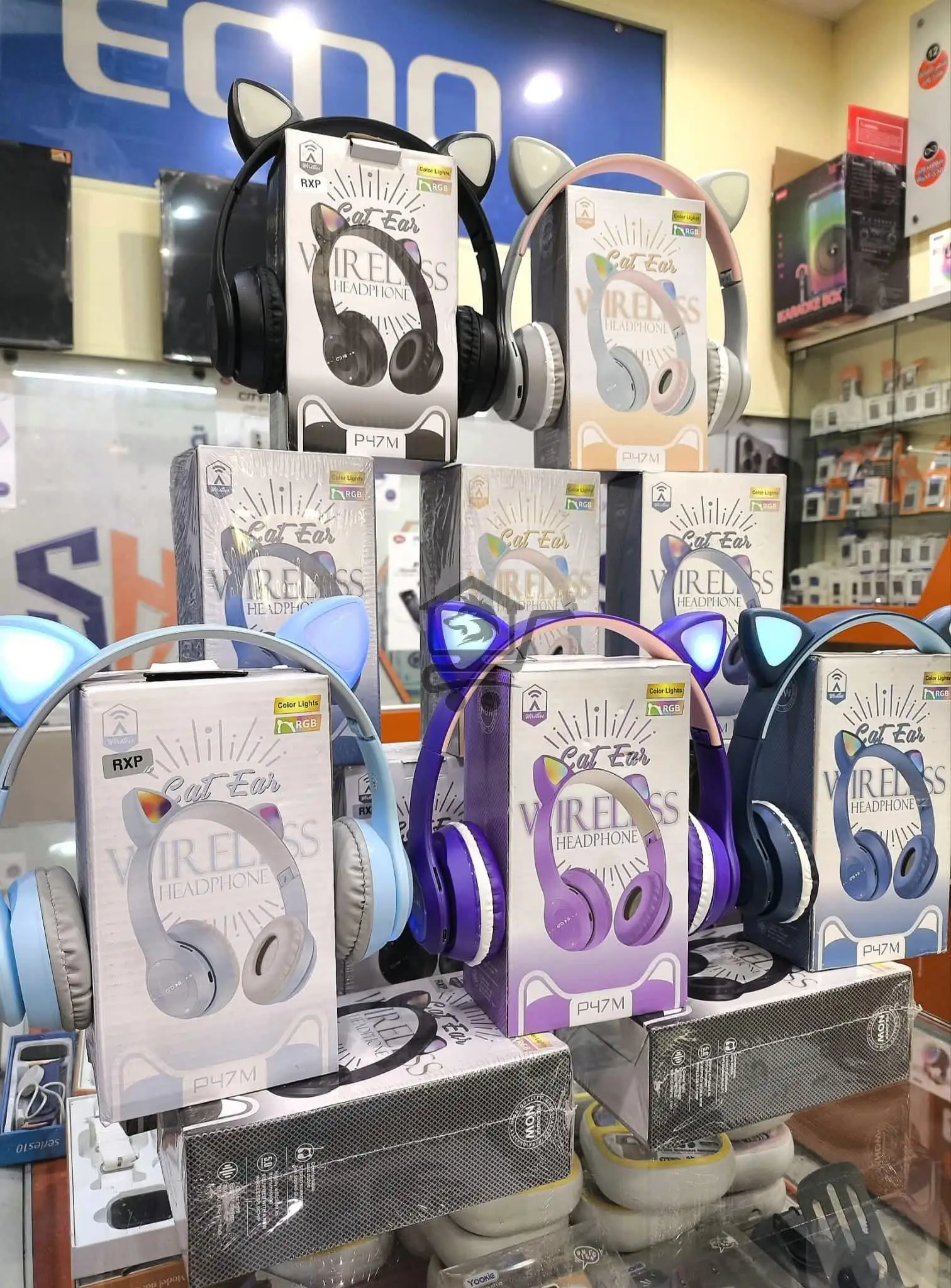 سماعة القطة المضيئة RBG - الصورة 3