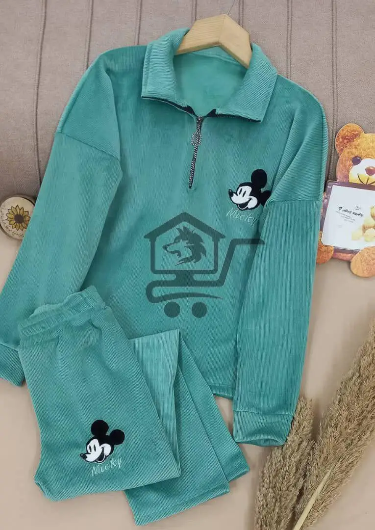 بيجاما نسواني مخمل تقيل - الصورة 4