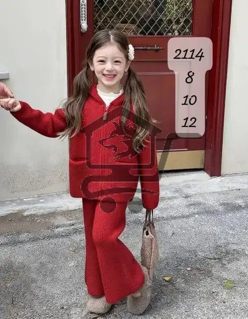 طقم تريكو بناتي - الصورة 2