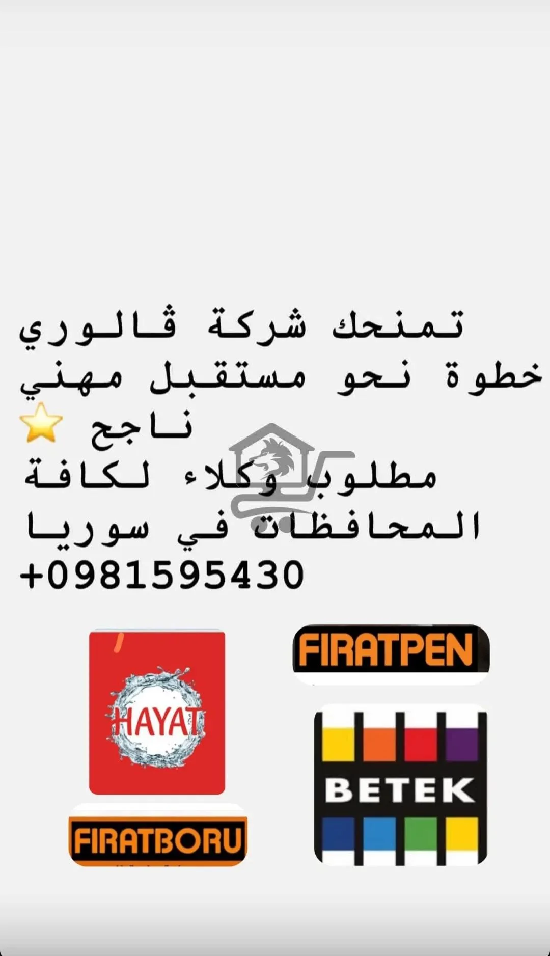 فرص شراكة حصرية في جميع المحافظات السورية - الصورة 1