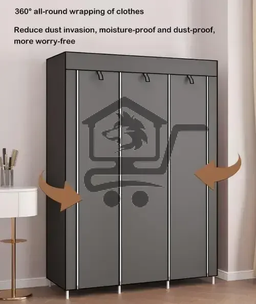 خزانة ألبسة قماش - مقاس 130 - الصورة 2