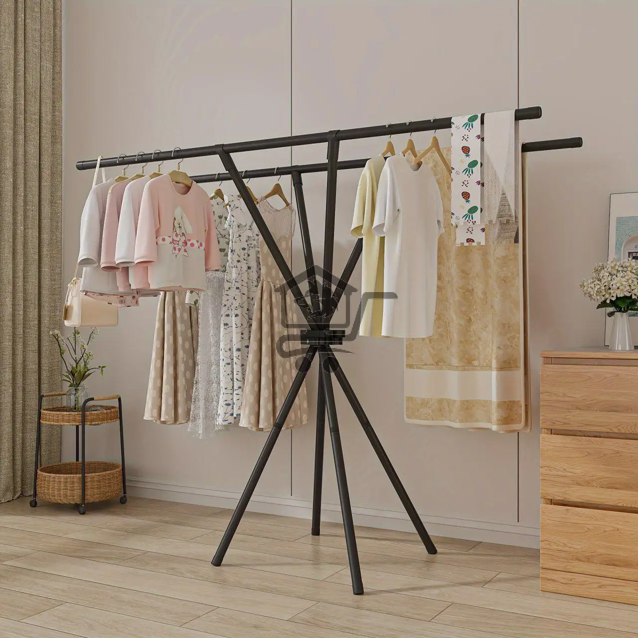 ستاند سداسي لتعليق الملابس - الصورة 4