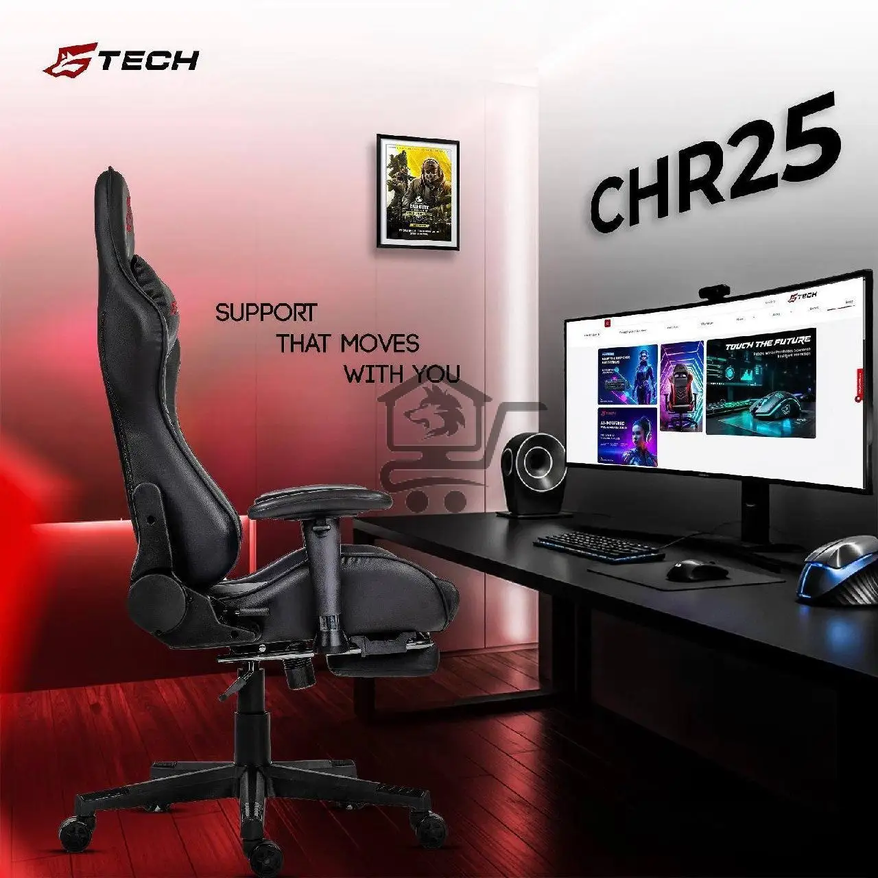 كرسي الغيمنغ بجودة عالية مع ضمان كامل - الصورة 1