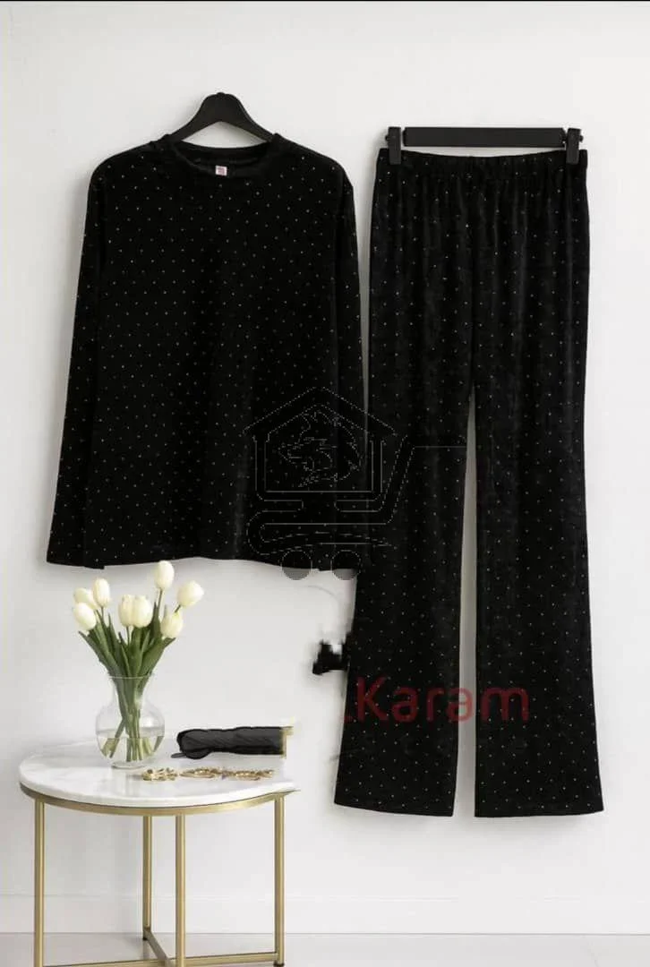 بيجاما نسواني مخمل - الصورة 1