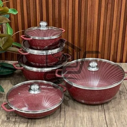 طقم طناجر غرانيت - الصورة 1