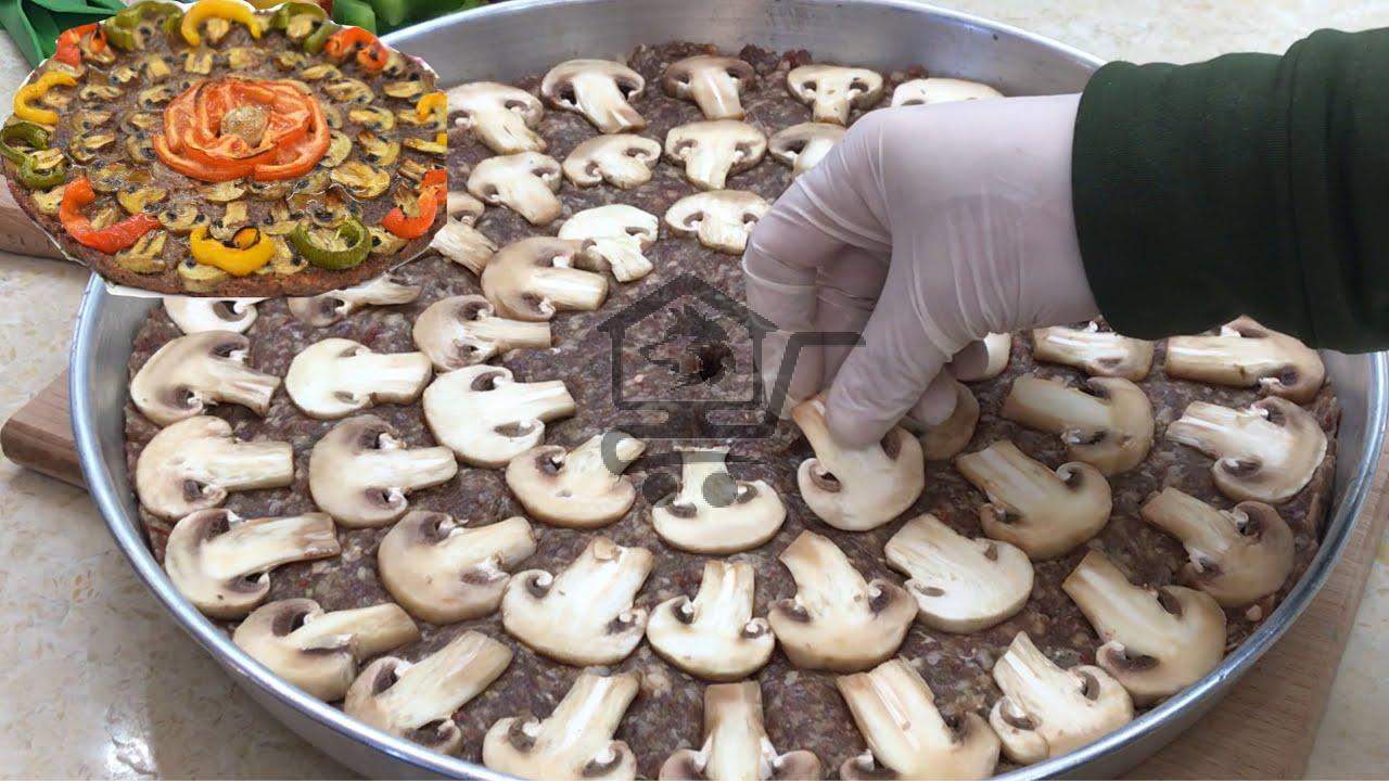 صينية كباب مع فطر - الصورة 1
