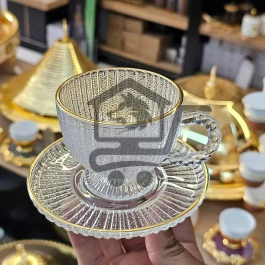 طقم ضيافة كريسالل مدهب