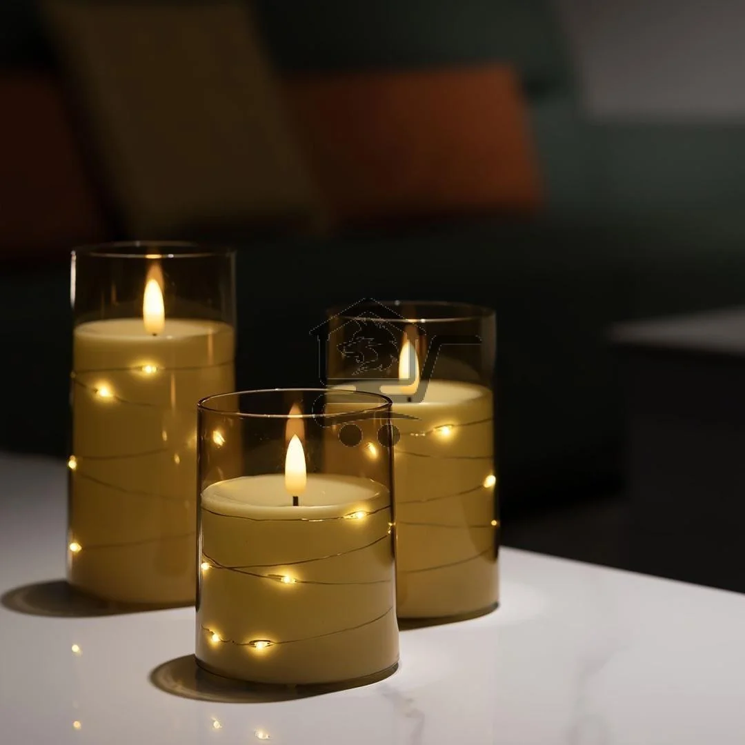 طقم شموع الكترونية - الصورة 1