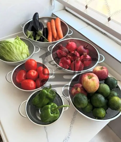 طقم مصافي ٦ قطع ستانلس ستيل