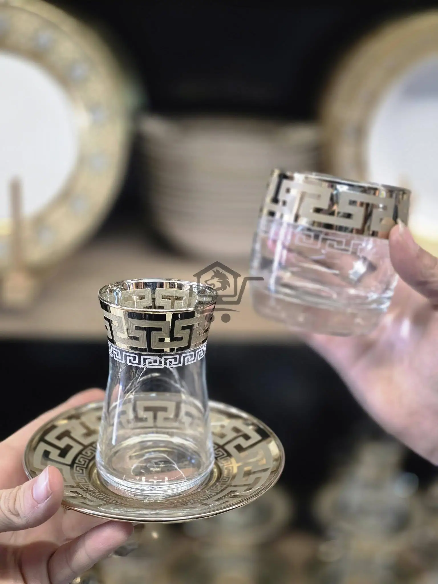 طقم ضيافة ملكي نقشة فرزاتشي - الصورة 2