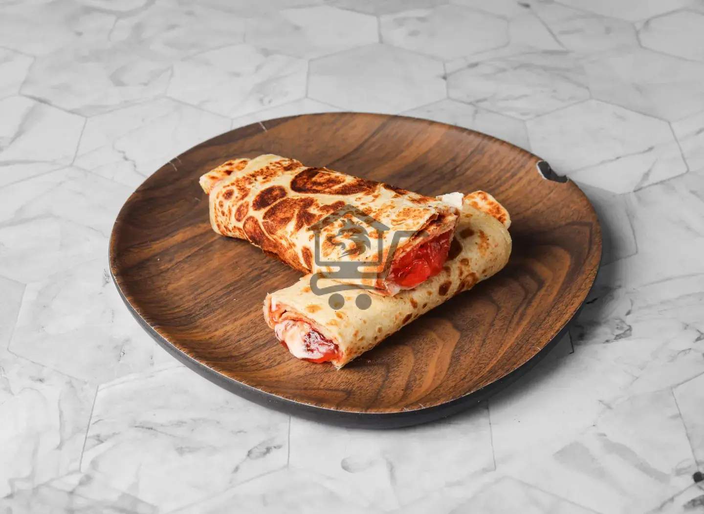 فطيرة مربا وطحينة