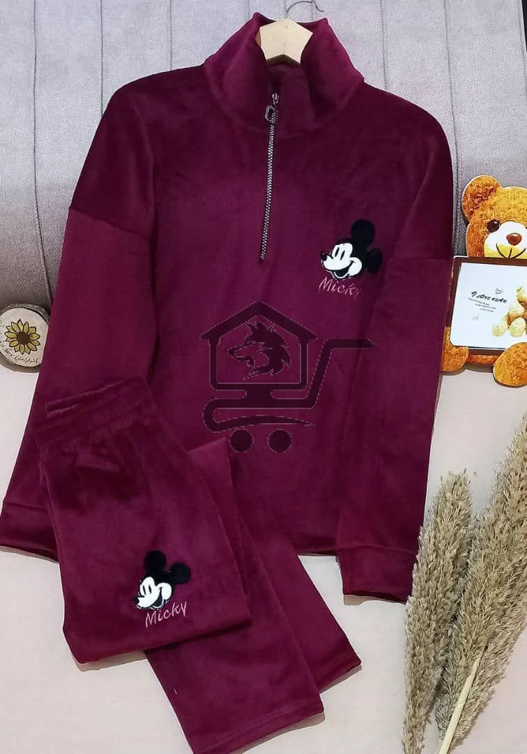 بيجاما نسواني مخمل تقيل - الصورة 2