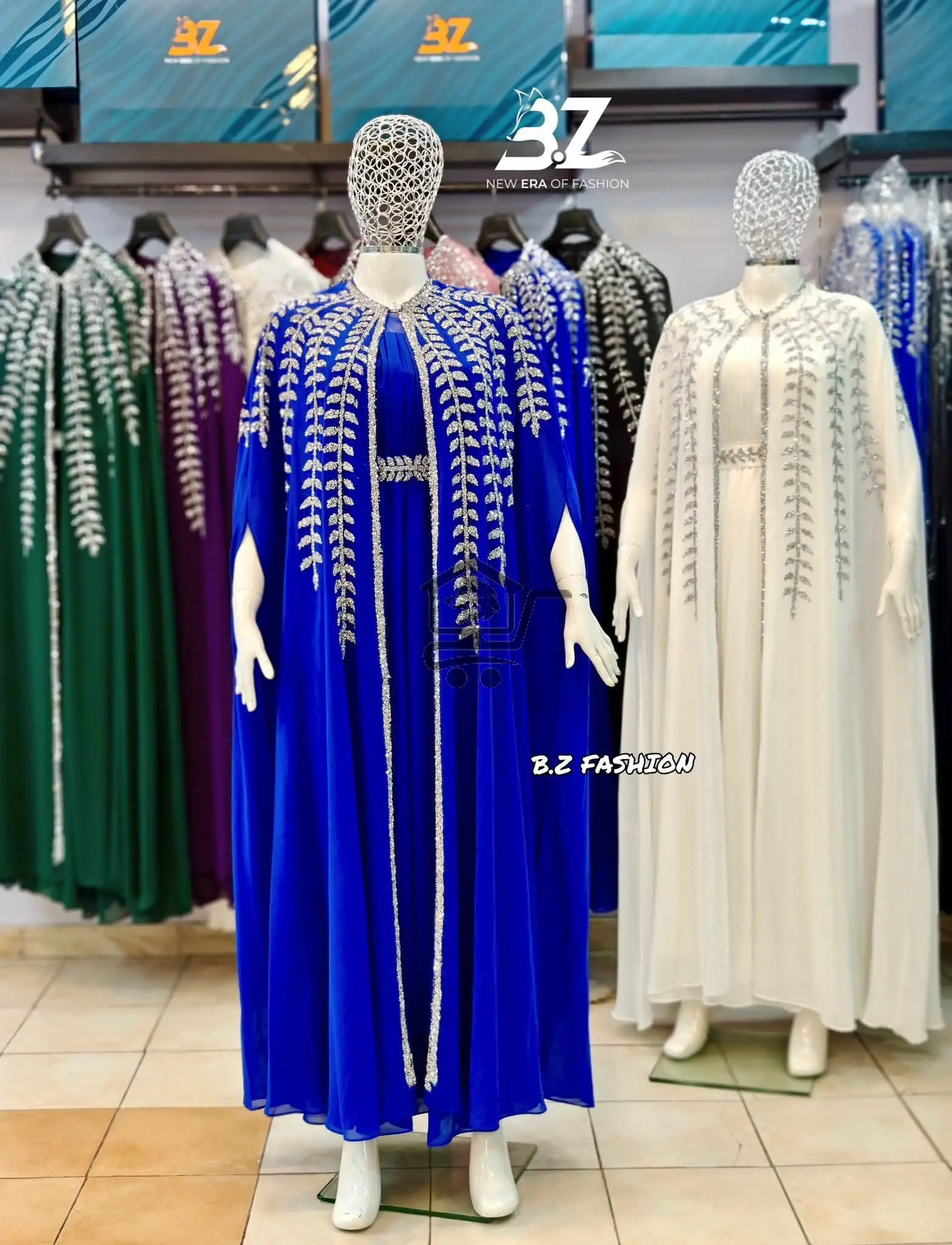 قفطان تركي قطعتين - الصورة 2