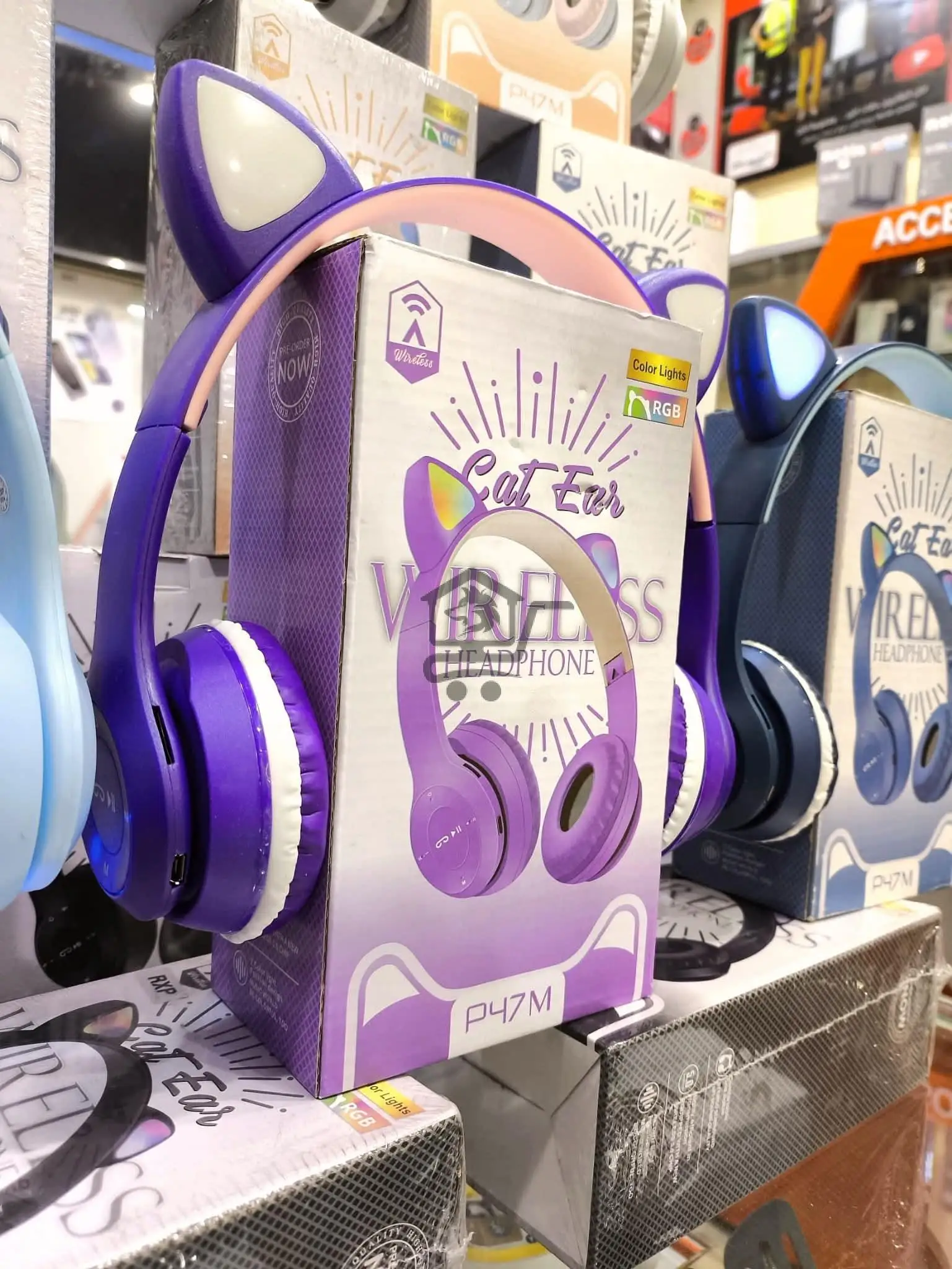 سماعة القطة المضيئة RBG - الصورة 2