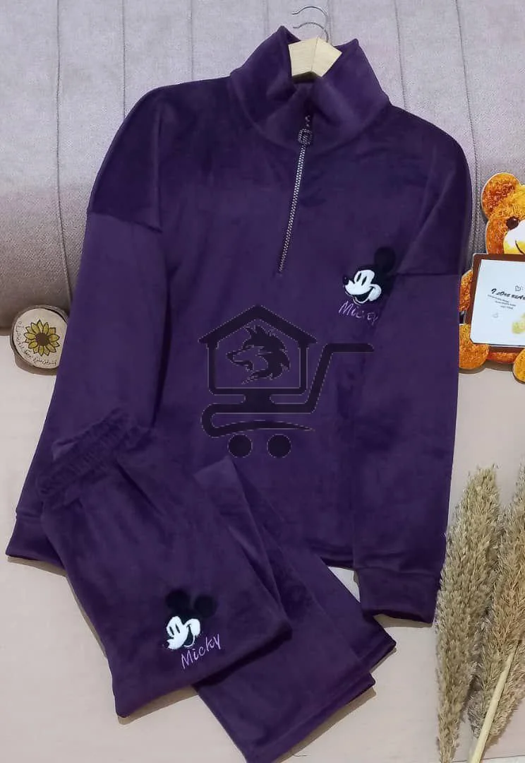 بيجاما نسواني مخمل تقيل - الصورة 1