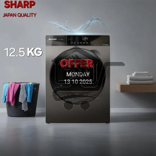 غسالة شارب بالتكنلوجيا اليابانية _ سمارت هوم