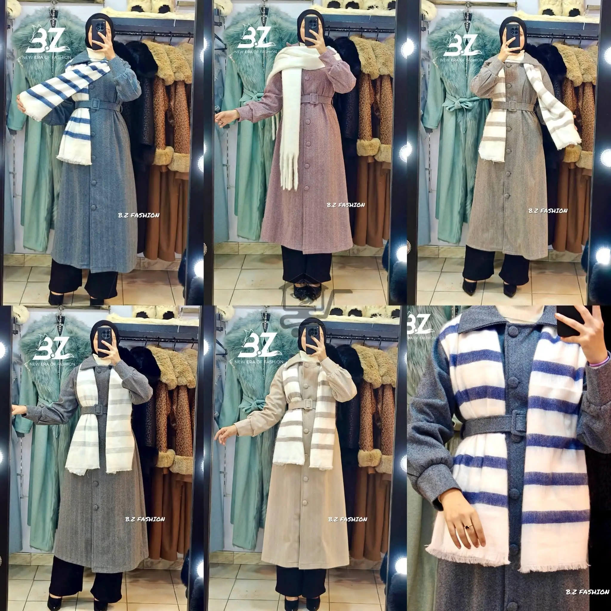 جاكيت جوخ مع سكارف - الصورة 8