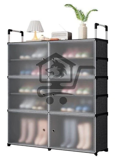 خزانة أحذية شفافة بتصميم عصري