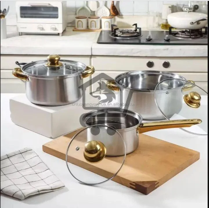 مجموعة طناجر ستانلس فاخرة - الصورة 5