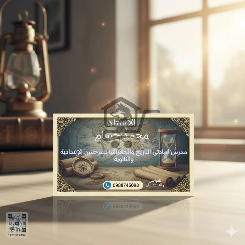 استاذ لمادتي التاريخ والجغرافيا