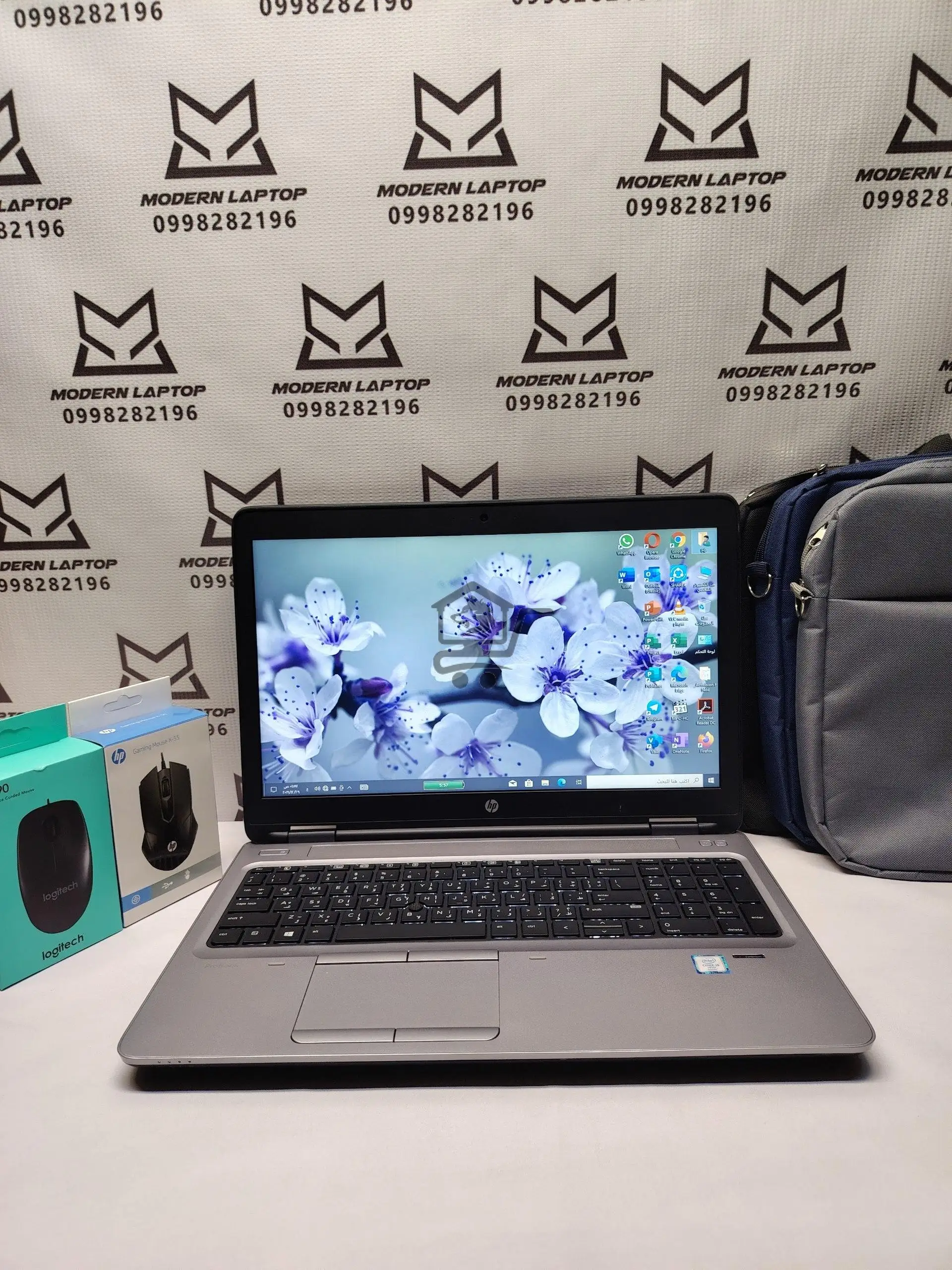 لابتوب HP مستعمل بمعالج i5 جيل سادس وكرت منفصل - الصورة 1