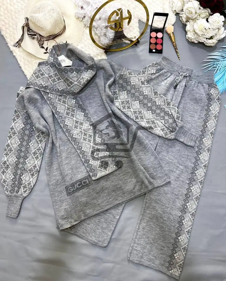 طقم تريكو قماش - الصورة 2